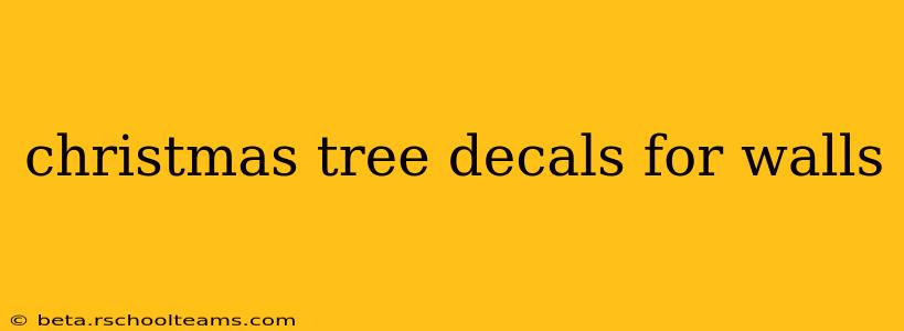 christmas tree decals for walls