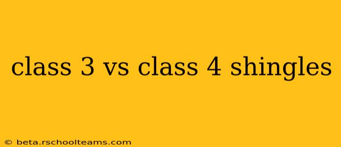 class 3 vs class 4 shingles