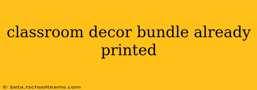 classroom decor bundle already printed