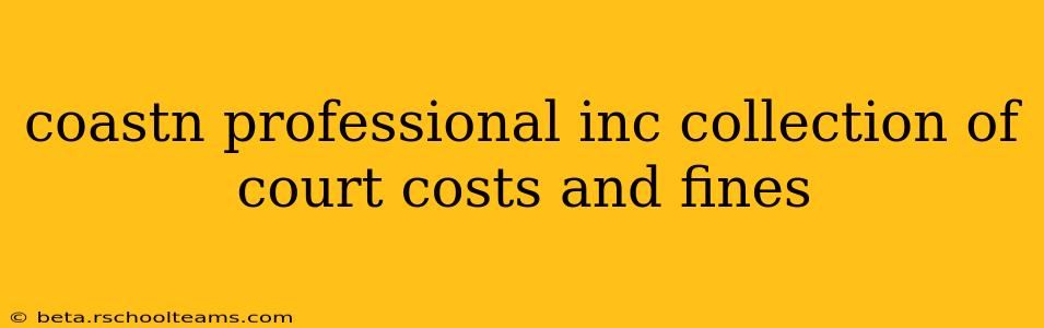coastn professional inc collection of court costs and fines