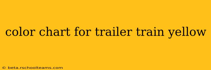 color chart for trailer train yellow