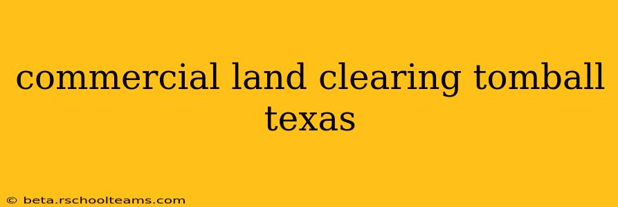 commercial land clearing tomball texas