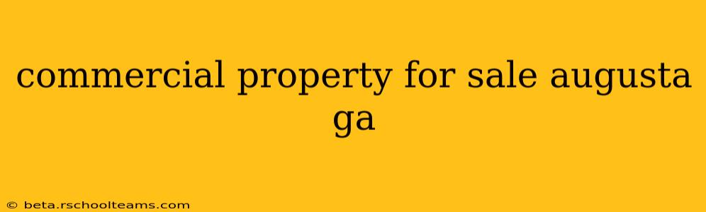 commercial property for sale augusta ga