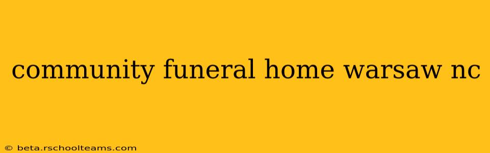community funeral home warsaw nc