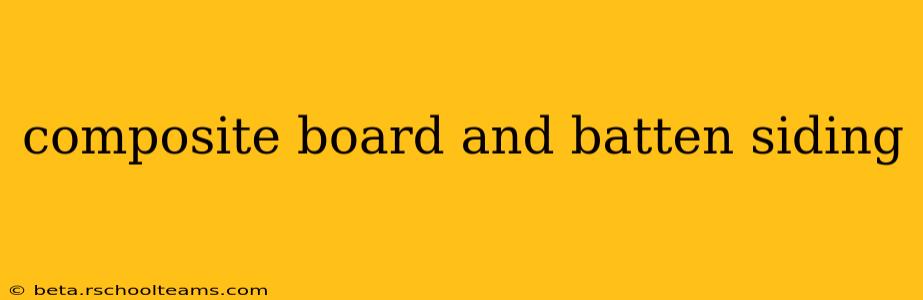 composite board and batten siding