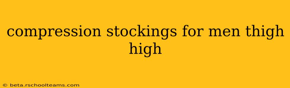 compression stockings for men thigh high