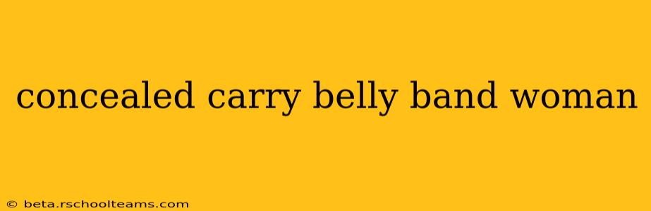 concealed carry belly band woman