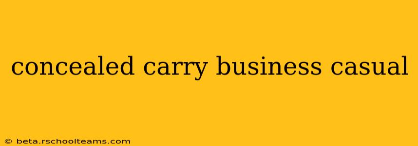 concealed carry business casual