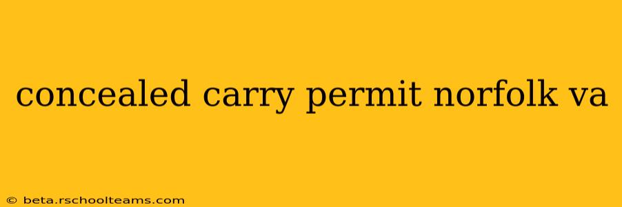 concealed carry permit norfolk va