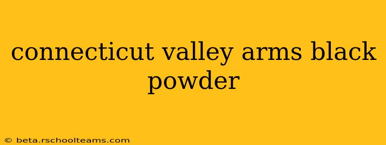 connecticut valley arms black powder