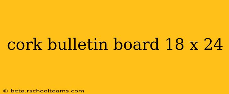 cork bulletin board 18 x 24