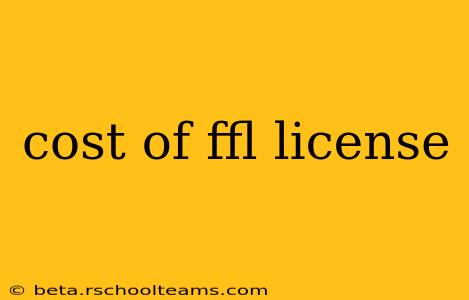cost of ffl license