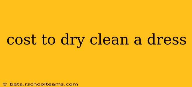 cost to dry clean a dress