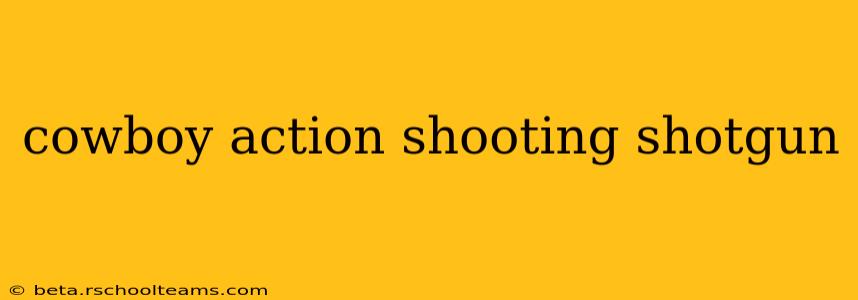 cowboy action shooting shotgun