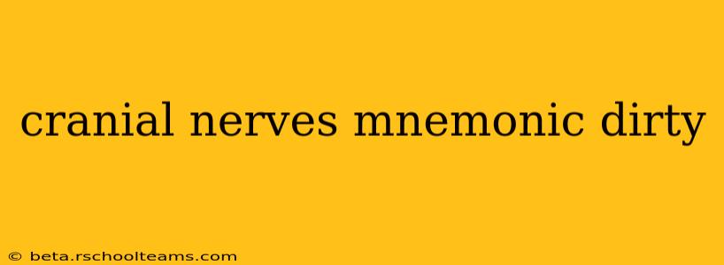 cranial nerves mnemonic dirty