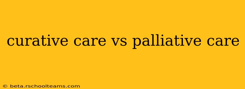 curative care vs palliative care