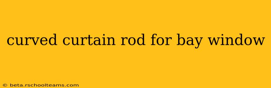 curved curtain rod for bay window