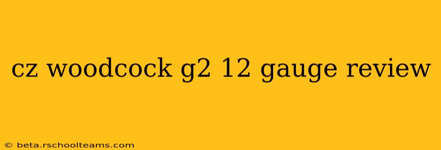 cz woodcock g2 12 gauge review
