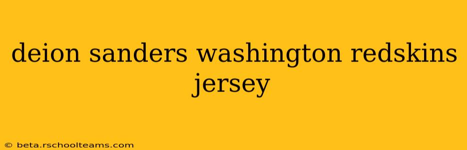 deion sanders washington redskins jersey
