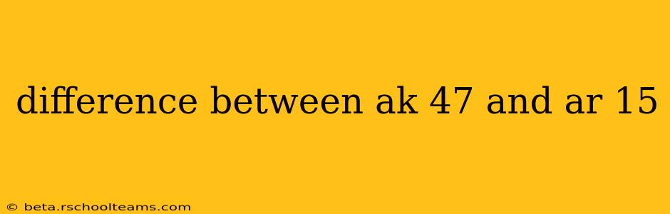 difference between ak 47 and ar 15