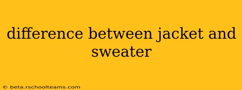 difference between jacket and sweater