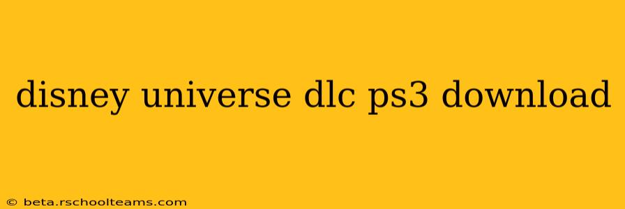 disney universe dlc ps3 download