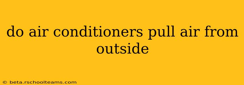 do air conditioners pull air from outside
