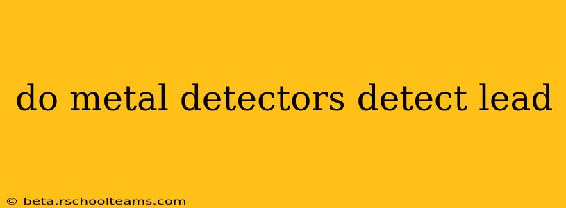 do metal detectors detect lead