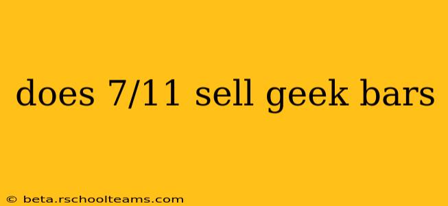does 7/11 sell geek bars