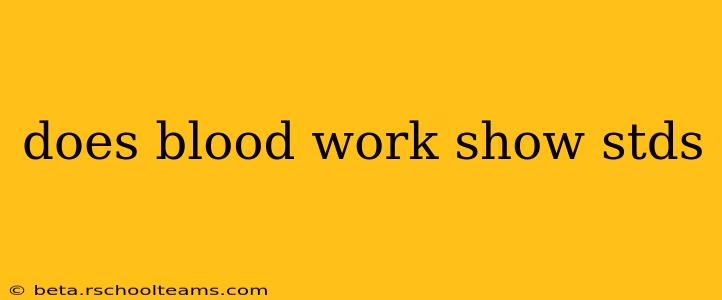 does blood work show stds