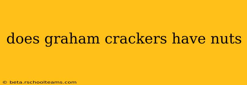 does graham crackers have nuts