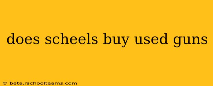 does scheels buy used guns