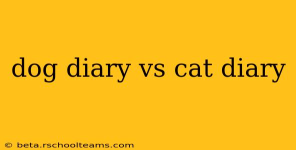 dog diary vs cat diary