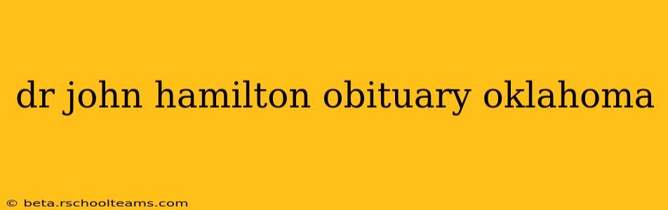 dr john hamilton obituary oklahoma