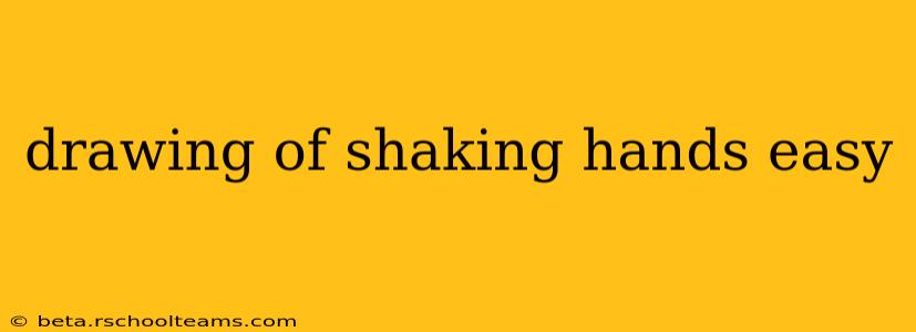 drawing of shaking hands easy