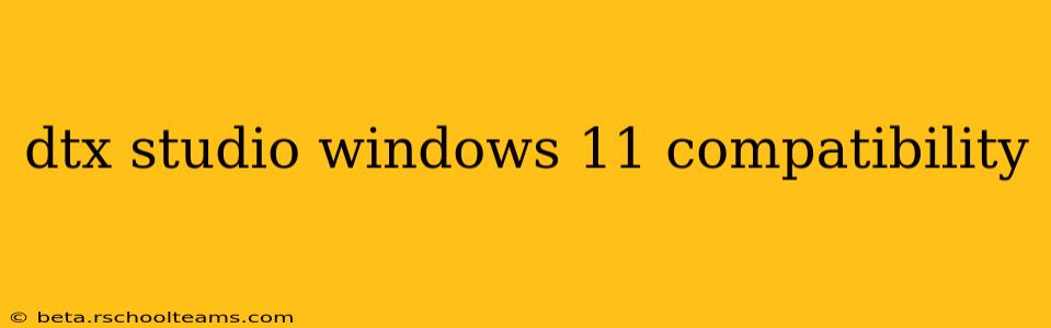 dtx studio windows 11 compatibility