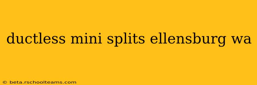 ductless mini splits ellensburg wa