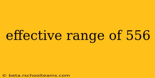 effective range of 556