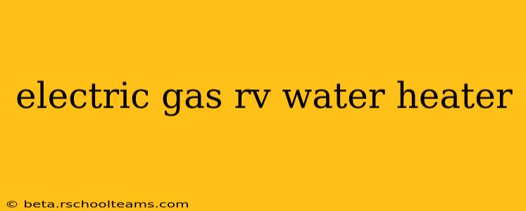 electric gas rv water heater
