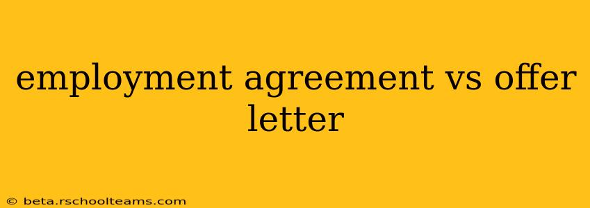 employment agreement vs offer letter