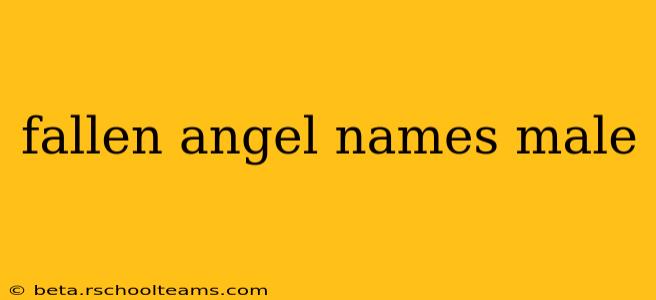 fallen angel names male