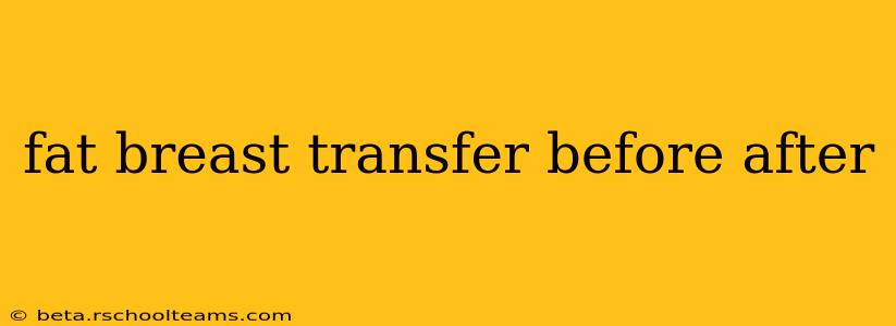 fat breast transfer before after