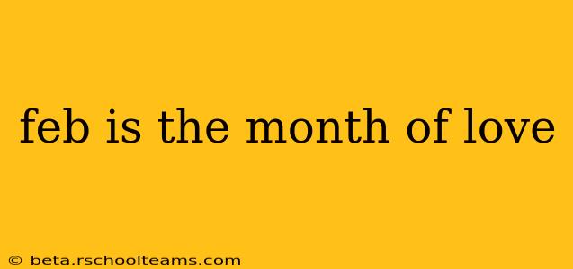 feb is the month of love
