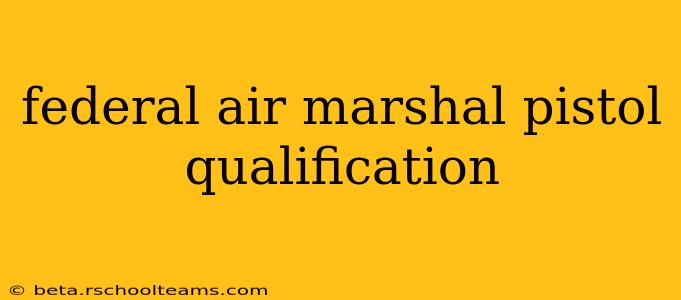 federal air marshal pistol qualification