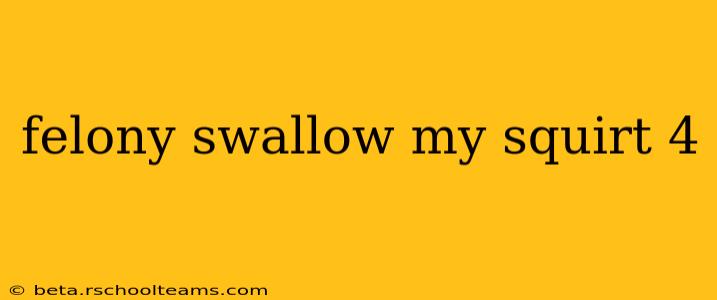 felony swallow my squirt 4