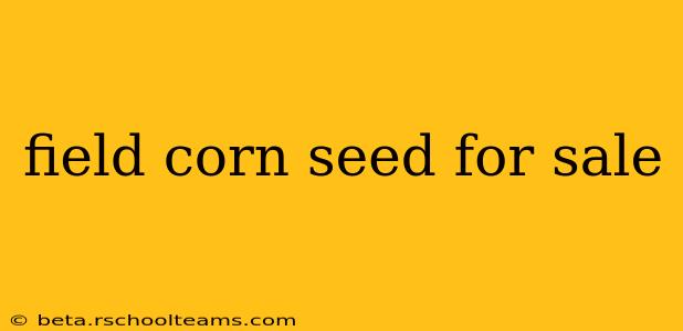 field corn seed for sale