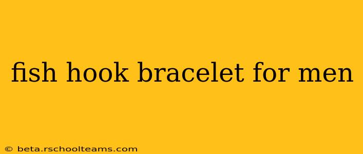 fish hook bracelet for men