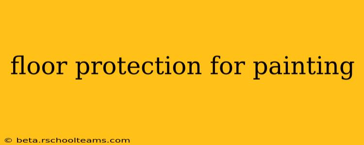 floor protection for painting