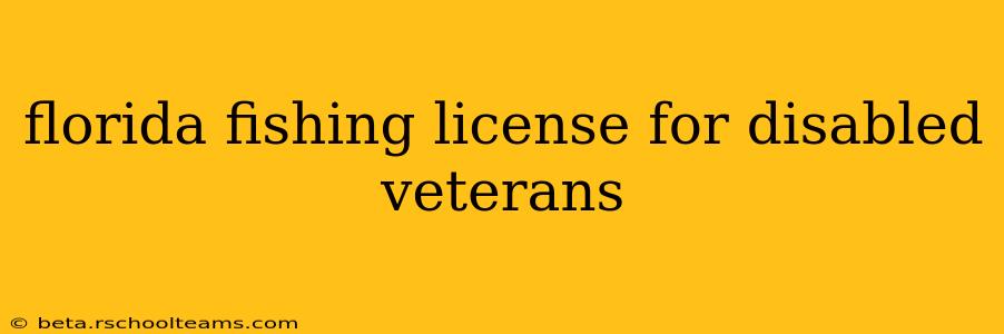 florida fishing license for disabled veterans