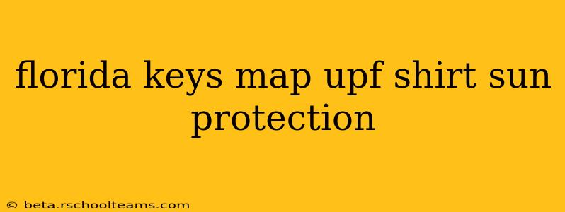 florida keys map upf shirt sun protection